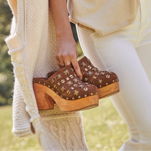 Free People Shoes - New Free People Claudia Clog Brown Size 39